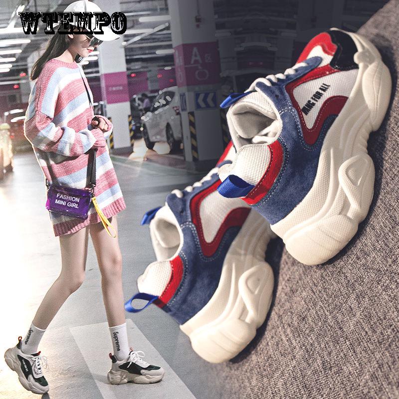 Sports shoes women's wild trend fashion sneakers running shoes comfortable casual shoes