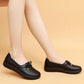 Mother's Shoes Soft-soled Leather Shoes Spring and Autumn Leather Comfortable Women's Single Shoes Non-slip Casual Shoes Ladies Flat Shoes