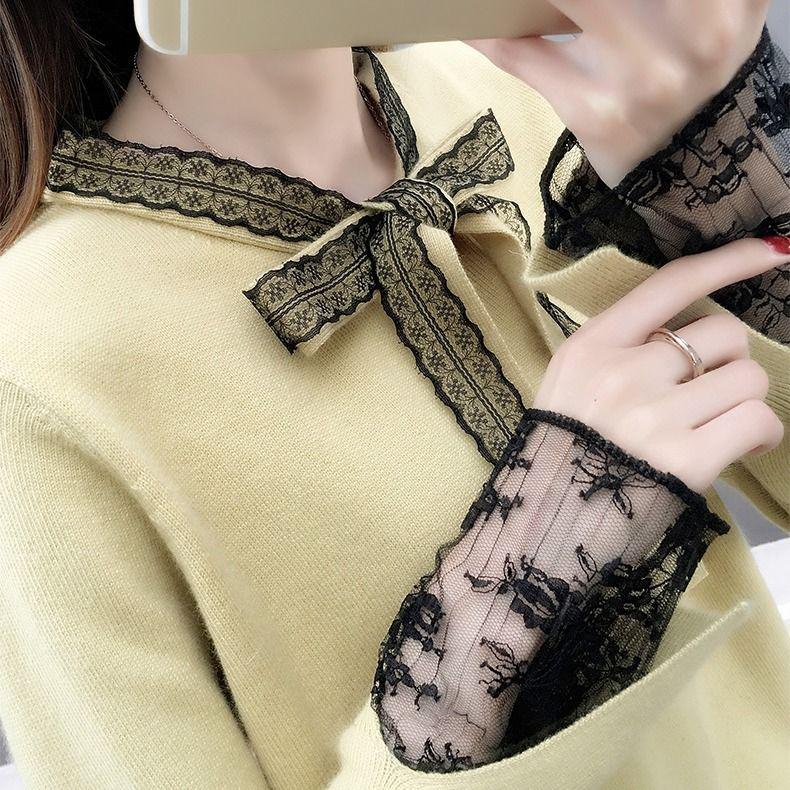 Women Sweaters Newest Long Sleeve Backless Sweater Autumn Pullover Sexy Deep V-neck Knitted Tops