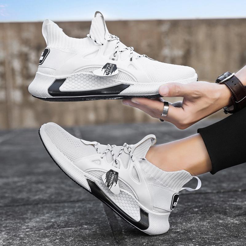 Sports Shoes Men's Running Shoes Korean Style Breathable Casual Men's Shoes Fashion Student Tennis Shoes Men