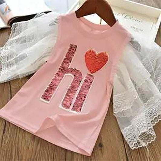 Brand Girls Animal Print T Shirt Girl Tee Clothes Children Cartoon Top for 3 4 5 6 7 8 Years Kids Birthday Wear