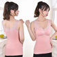 Warm Vest Women's Lace Sling Gathered Underwear Thickened Plus Velvet Sexy Soft Bottoming Shirt Built-in Chest Pad