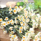 Artificial Flower Small Daisy Fake Flower Home Decoration Flower Silk Flower American Chamomile Dried Flower Countertop Display Bouquet Wildflower