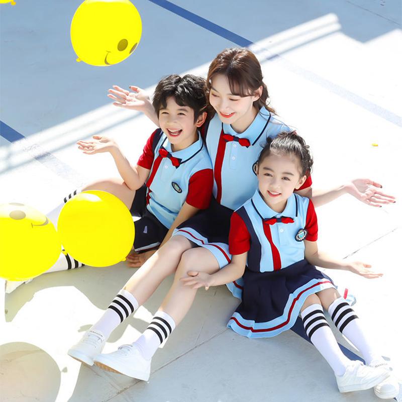 Kindergarten Uniforms Summer Clothes Big Class Graduation Photo Performance Clothes Primary School Uniforms, Sports Games Teacher Group Clothes