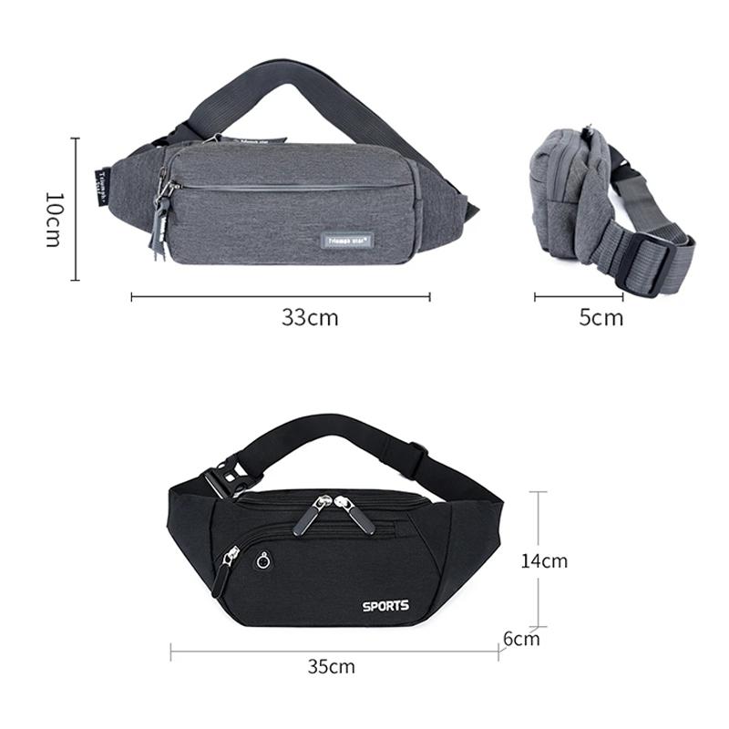 Sports Pockets Running Mobile Phone Pockets Men and Women Outdoor Waterproof Ultra-thin Small Belt Shoulder Bag Glasses Wallet Storage Bag