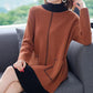Autumn Winter High Quality Contrast Color Sweater Dress Women Knit Dress Long Loose Pullover Sweater Dress with Pockets for Inner or Outer Wear