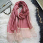 Scarves for Women Polyline Voile Ladies Winter Autumn Warm Wrap Long Scarf Holiday Beach Shawl