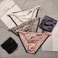 Elastic Ice Silk Female Underwear Low Waist Solid Color Seamless Sexy Panties Briefs Breathable