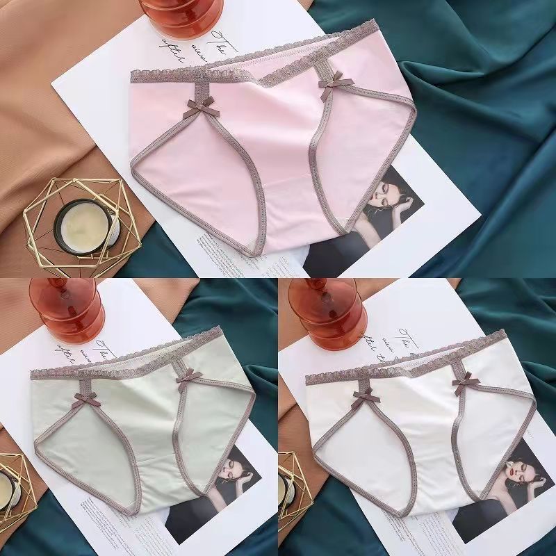 3PCS High-end Seamless Ladies Underwear Female Cotton Inner File Mid-waist Student Girl Sexy High Elastic Breathable Bag Hip Briefs