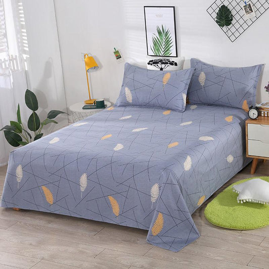 A Three-piece Set of Home Textile Bedding Pure Cotton Warm and Breathable Double Bed with Exquisite Printed Patterns All Seasons Non-fading