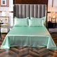 Washed Ice Silk Four-piece Set Pure Color Satin Silk Imitation Silk Bedding