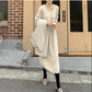 Autumn and Winter Long Sweater Skirt Over The Knee All-match Women's Pullover Long Sleeve Loose Large Size Sweater