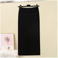Women Split Knitted Skirt Long Bag Hip Bodycon Skirt Elastic Knitting Maxi Pencil Skirt Female