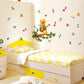 Cartoon wall stickers cat playing guitar kindergarten bedroom wall decoration painting stickers