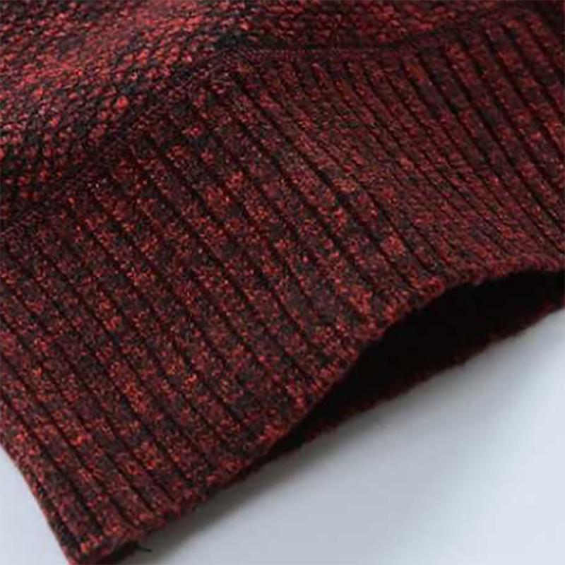 Plus Velvet Thick Autumn Men's Cardigan Sweater Plus Velvet Stand Collar Sweater Loose Sweater Coat