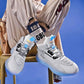 Men's High Top Shoes Casual Sports Coconut Shoes Men's Shock Absorbing Basketball Shoes Fitness Sneakers Fly Woven Mesh Casual Shoes