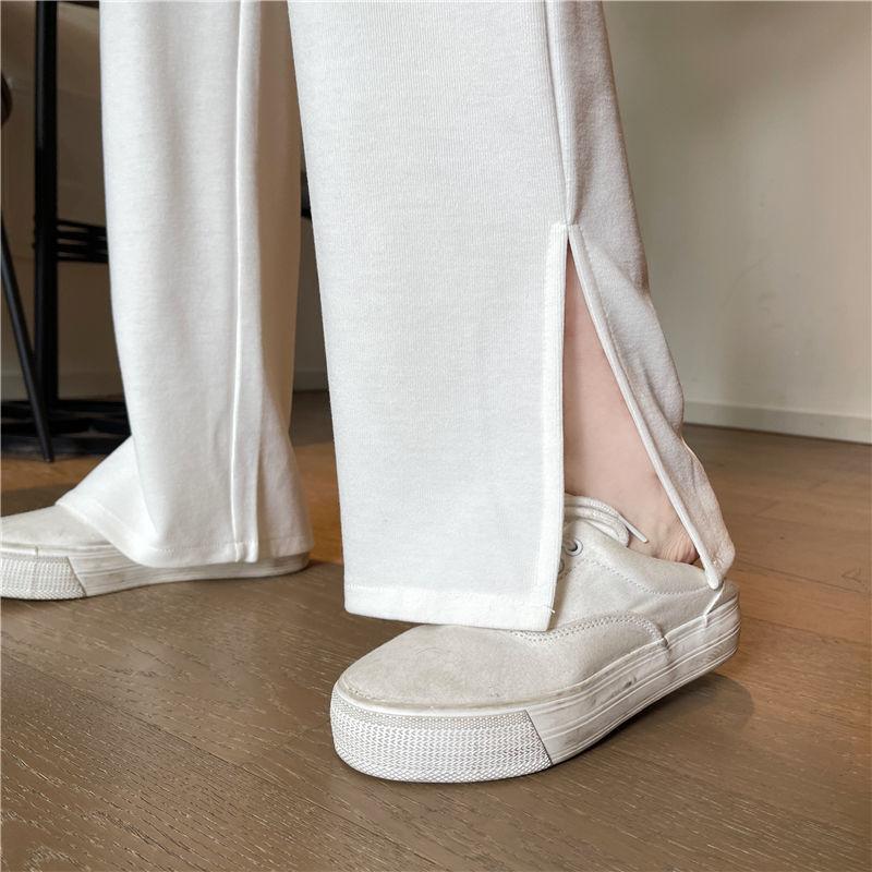 Sports Pants Women's Split Wide Legs High Waist Slimming Loose Straight Casual Pants Women's Wild Guard Pants Women