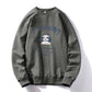 Autumn and Winter Youth Men's Round Neck Sweater Long-sleeved T-shirt Men Plus Velvet Jacket