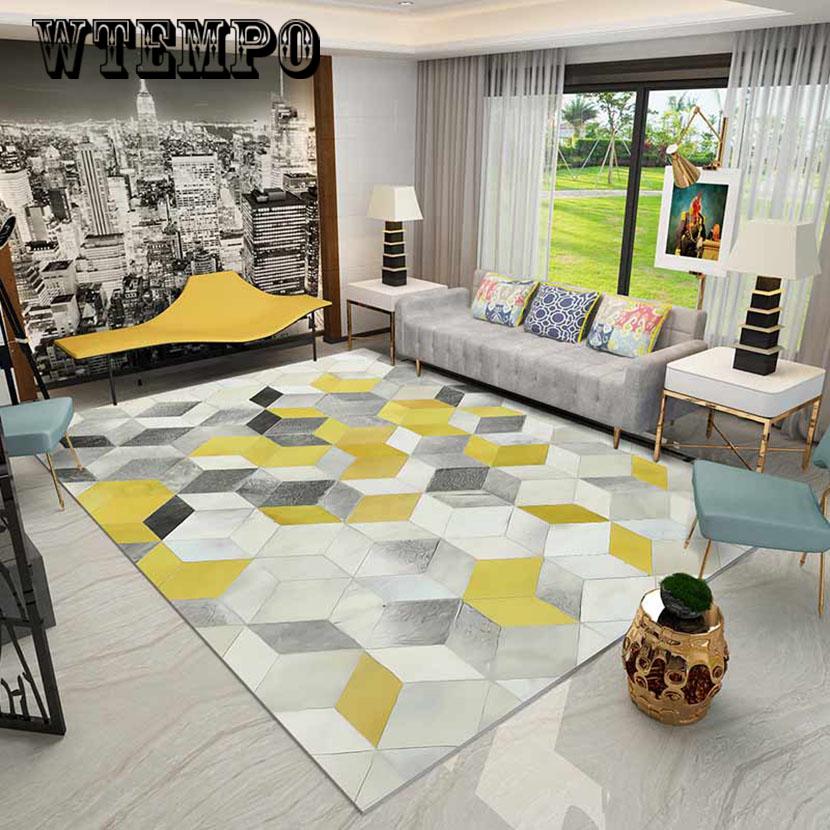 Geometric Large Sizes Living Room Carpets Bedroom  Absorb Water Rugs Mat Home Decoration