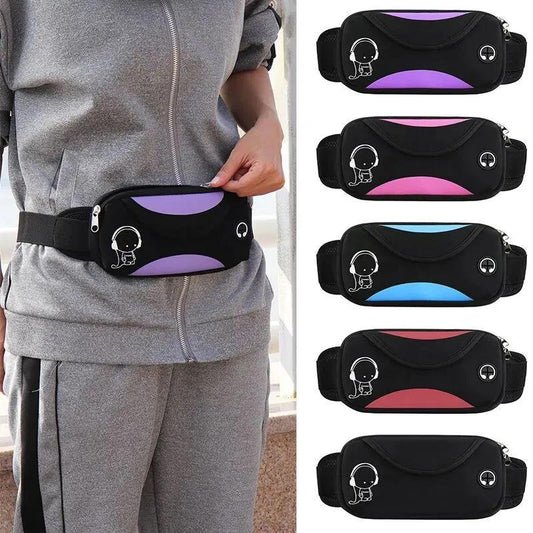 Sports Waist Bag Men and Women Running Mobile Phone Bag Ultra-thin Invisible Waterproof Outdoor Multi-function Belt Fashion Waist Bag