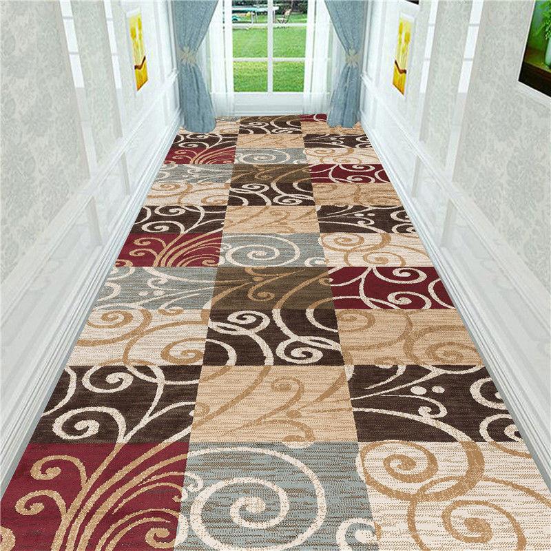 European Style Aisle Stairs Anti-slip Mat Foyer Entrance Mat Living Room Hotel Corridor Carpet