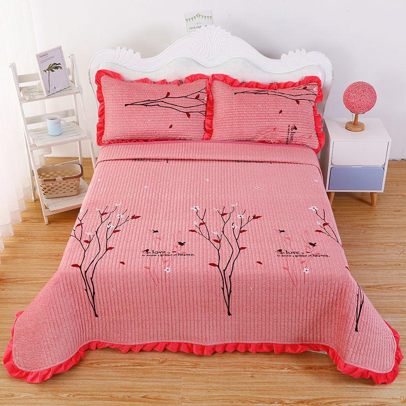 Non-slip Thick Blanket Crystal Velvet Double-sided Fleece Blanket Twin Queen King Size