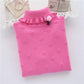 Girl Sweater Plus Velvet Thick Autumn and Winter Solid Color Set High Collar Long-sleeved Big Children's Knitting Shirt