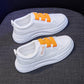 Velcro White Shoes Women Spring All-match Thick-soled Korean Students Casual Breathable Sneakers