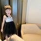 Children Dress Girls' Summer Dress Korean Sweet Casual Dress Lace Pompous Skirt Gauze Skirt Suspender Dress