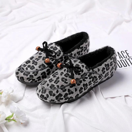 Winter Soft-soled Plus Velvet Thick Warm Shoes Non-slip Wear-resistant Outer Flat Shoes