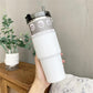 600 & 890ml Creative Fashion 304 Stainless Steel Thermo Cup Travel Coffee Mug with Lid Straw Car Water Bottle for Gift
