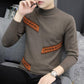 2019 Autumn Winter Fashion Brand Clothing Men's Sweaters Men Pullover Contrast Color Knitted Sweater