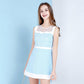 Pofulove Summer Women Round Neck Slim Temperament Short Dress Sleeveless A-Line Dress