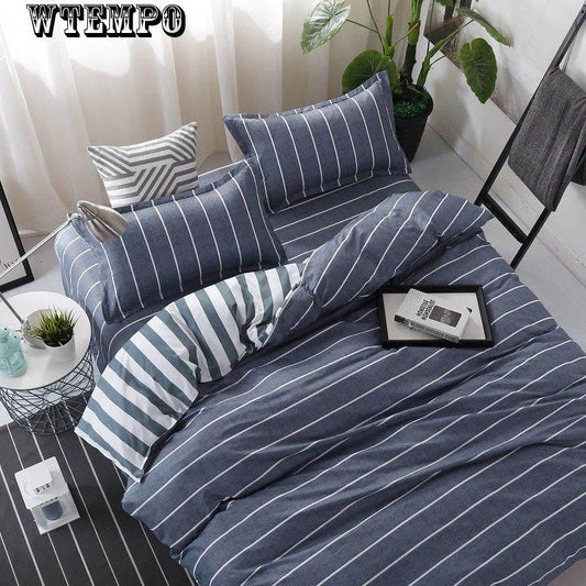4pcs Cotton Super Soft Nude Sleeping Cotton Simple Fashion Quilt Cover