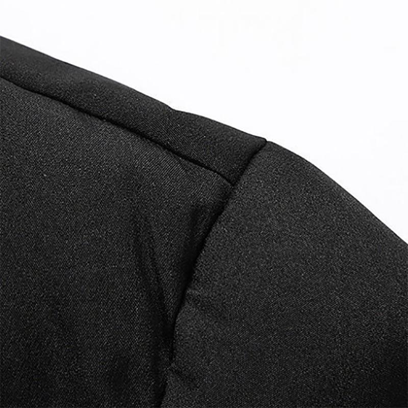 Men's Jackets Mens Thick Warm Cotton Jacket Stand-up Collar Slim Handsome Hooded Young Jacket