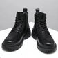 British Style Fashion Trend Martin Boots Men's High-top Shoes Korean Leather Boots All-match High School Boots for Students
