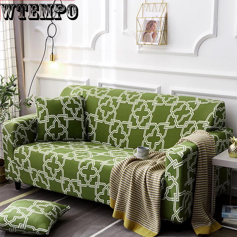 Sofa Cover 1/2/3/ Seater Sofa Slipcover Stretch Protector Soft Couch Cover Anti-slip Elastic