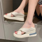 Sandals and Slippers Women's Summer Sponge Cake Thick-soled Students Fashion All-match Open-toed Sandals and Slippers Women's Outer Wear Sandals Women