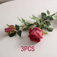 Bulgarian Rose Simulation Bouquet Fake Flower Decoration European Plastic Flower Decoration Silk Flower Living Room Table Decoration