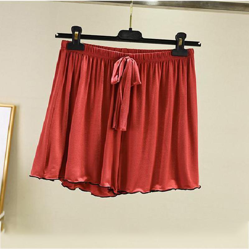 Ladies Loose Home Shorts Plus Size Pants Casual Pants Ice Silk Summer Pajamas