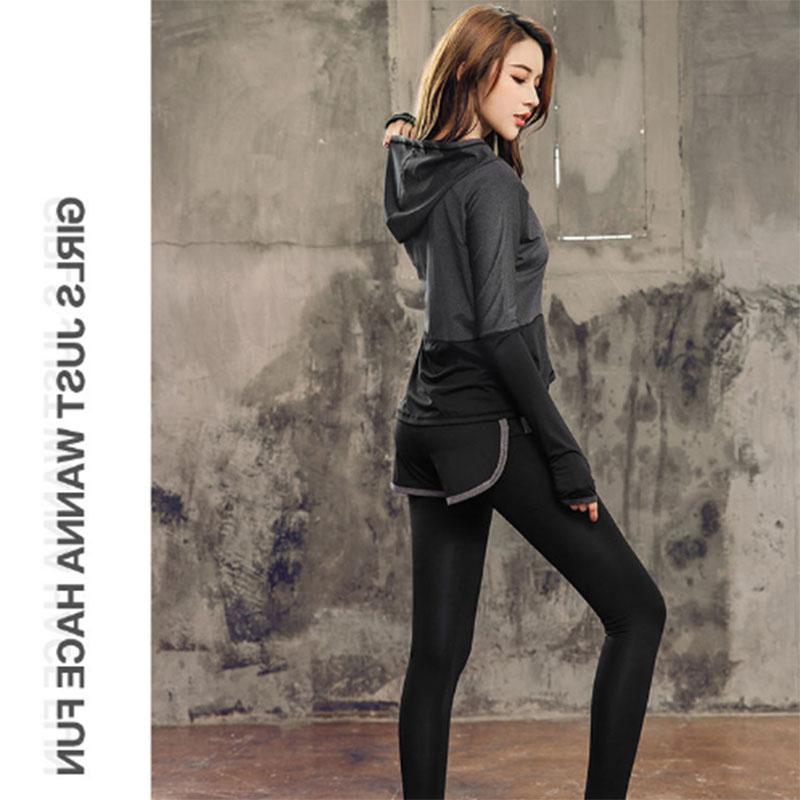 Spring and Summer Slim Yoga Clothes Suit Women's Gym Sports Running Loose Quick-drying Clothes