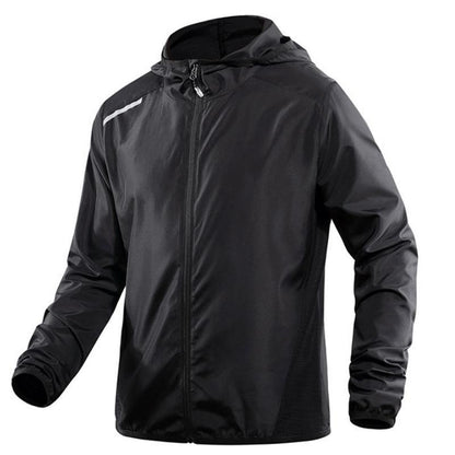 Men's Summer Ultra-thin Sun Protection Clothing Men's Hooded Jacket Jacket Fishing Sports Breathable Men's Air-conditioning Clothing