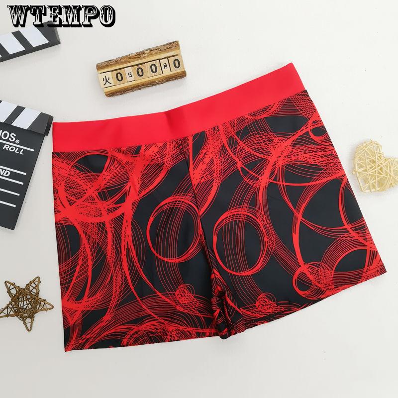 WTEMPO Swimwear Men Sexy swimming trunks swimsuit swim Beach Shorts loose quick-drying beach shorts
