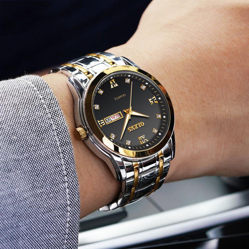 Men Waterproof Stainless Steel Fashion Sport Quartz Watch Clock Mens Watches Luxury Man Wristwatch