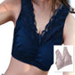 Breathable Women's Bra Bralette Brassiere Girls Bra 1Pc Wireless Solid Color Embroidered Beauty Back Skin-friendly Bra