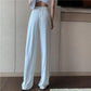 Flared Pants Women Fashion Plus Size Loose Casual Trousers Spring Autumn Women Bottoms Black White