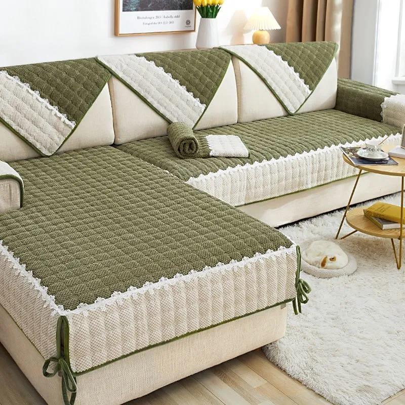 Modern Minimalist Sofa Cushion Four Seasons General Non-slip Fabric Sofa Cover Cover High-end Thick Cushion Cover Cloth Backrest Towel