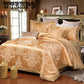 Luxury Satin Jacquard Queen King Bedding Set Bed cover Cotton Bedsheet Duvet Cover Bed set