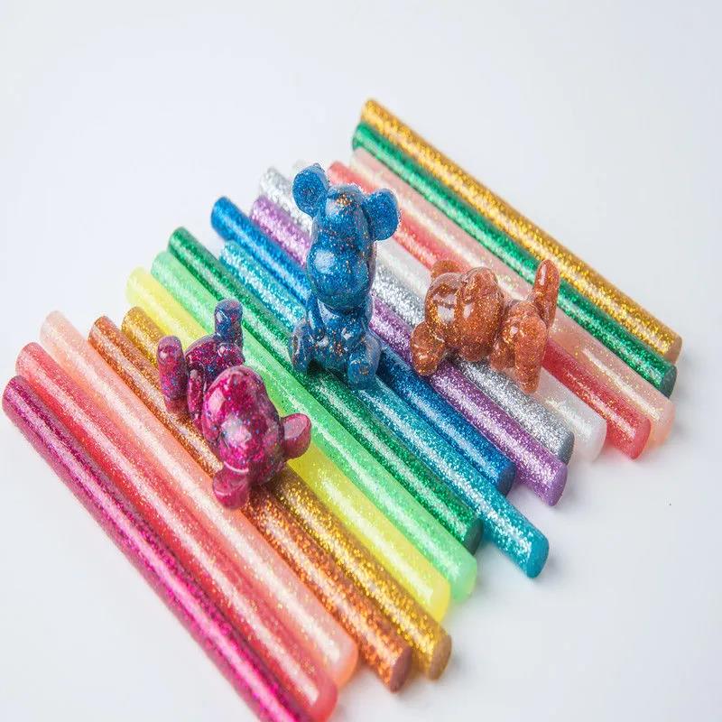 Colorful Electro-hot Melt Glue Stick 7mm Resin Glue Stick High Viscosity Melt Gun Accessories