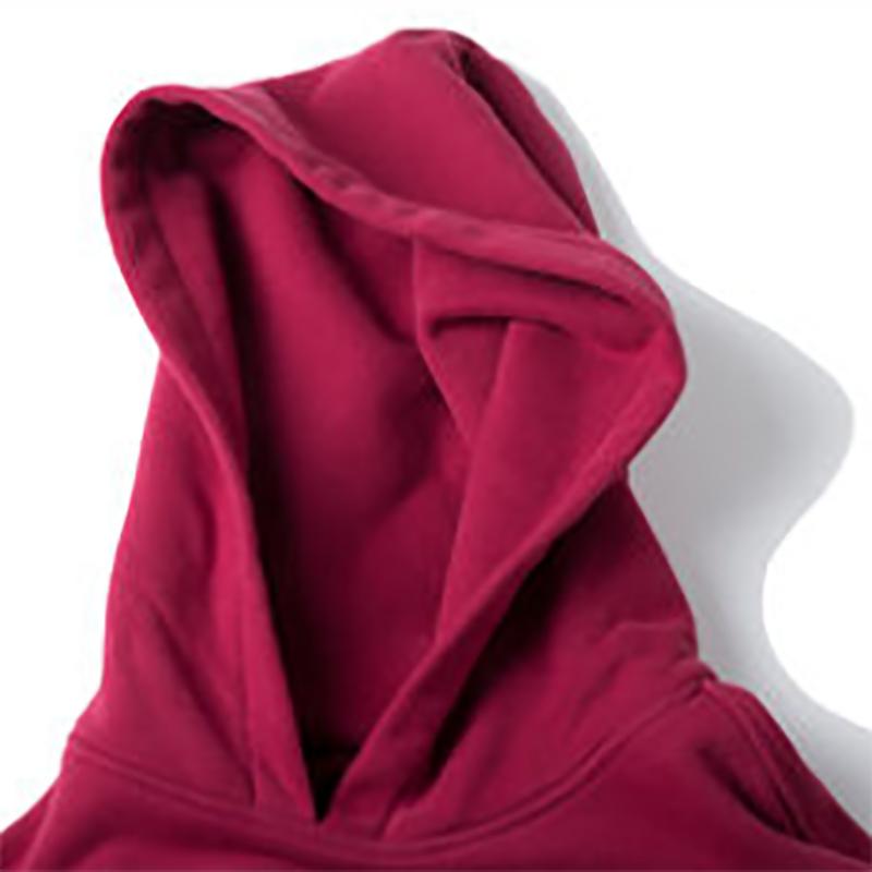 Pure Cotton Plus Velvet Thick Loose Solid Color Youth Sweater Hooded Sweater Men's Autumn and Winter Models